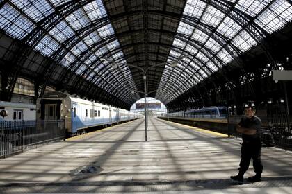 La estación de Retiro esta mañana