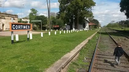 La estación de tren remite al pasado ferroviario del pueblo