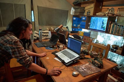 La estación en el Parque Nacional El impenetrable donde trabaja Débora Abregú