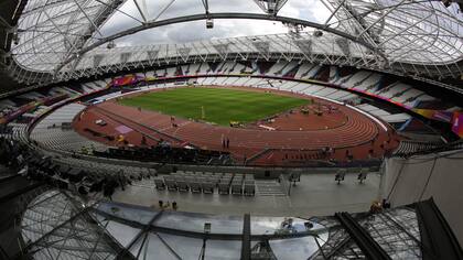 La estampa del estadio Queen Elizabeth Olympic Park, en Londres, listo para recibir el Mundial de atletismo