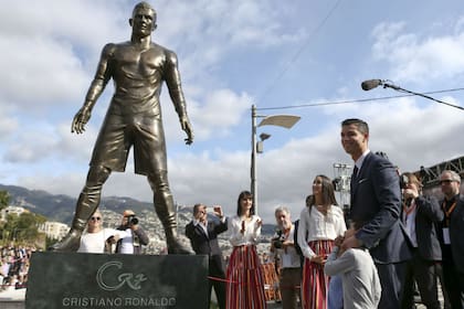 La estatua a CR7