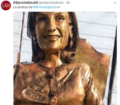 La estatua de Mirtha Legrand que generó el debate en redes
