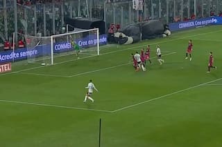 River la pasó mal y fue salvado por Armani: el vuelo espectacular en el final del partido