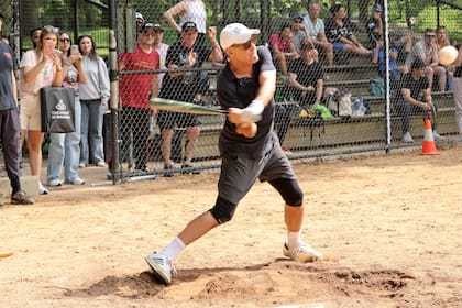 La estrella de Hollywood en plena acción.