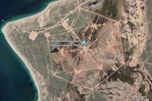 La estructura se caracteriza por su extraña forma (Foto: Google Earth)