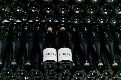 La etiqueta de Sineres hace alusión a las sierras de Calamuchita.