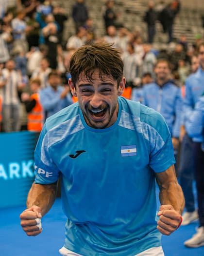 La eufórica celebración de Mariano Navone en Noruega