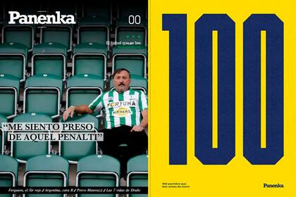 La evolución de la revista Panenka, de aquel primer número 0 a esta portada 100