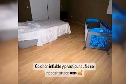La ex Combate mostró que no tiene una cama (Foto Instagram @micaviciconte)