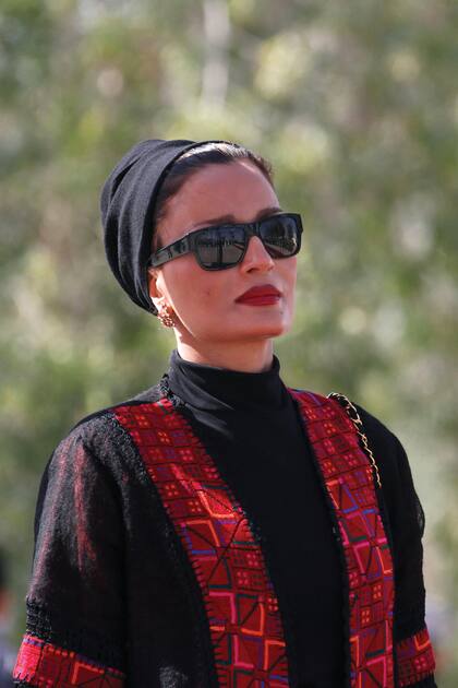 La ex jequesa de Qatar Mozah bint Nasser.