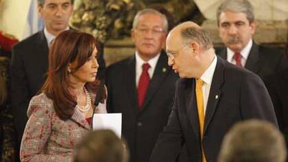 La ex presidenta de la Nación, Cristina Kirchner y el ex canciller Héctor Timerman