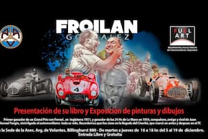 Para los fanáticos del automovilismo: un libro, arte y autos en miniatura en una exhibición única en el país