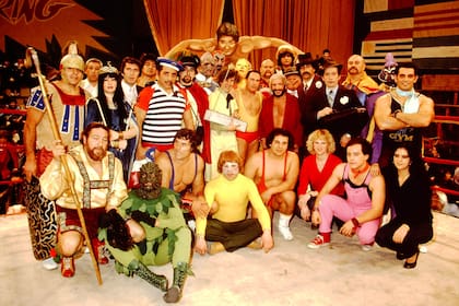 La exitosa troupe de Titanes en el ring, de 1982