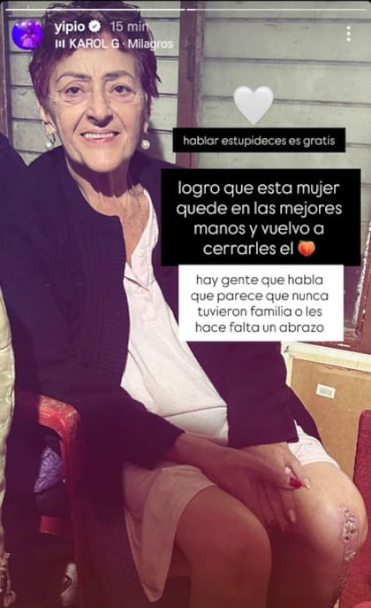 La exjugadora de Gran Hermano compartió una foto de cómo se encuentra su madre en la actualidad