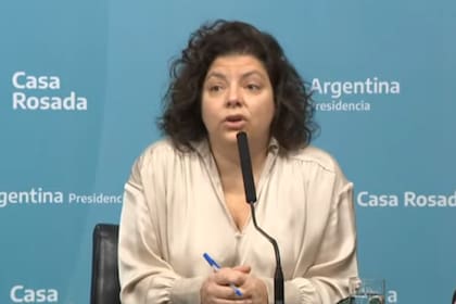 La exministra de Salud Carla Vizzotti