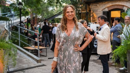 La exmodelo, en un acto de distinción a Martín Cabrales celebrado el verano pasado en Mar del Plata