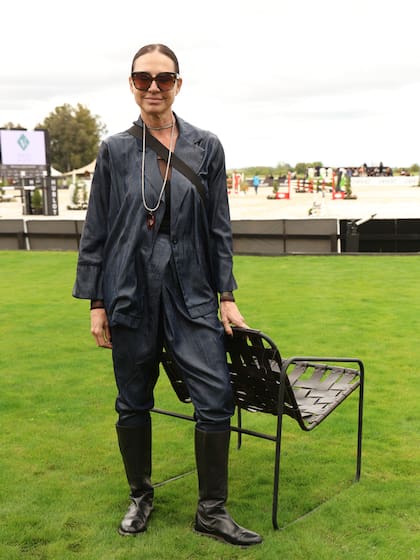 La exmodelo Natalia Lobo también disfrutó de la competencia y de las instalaciones