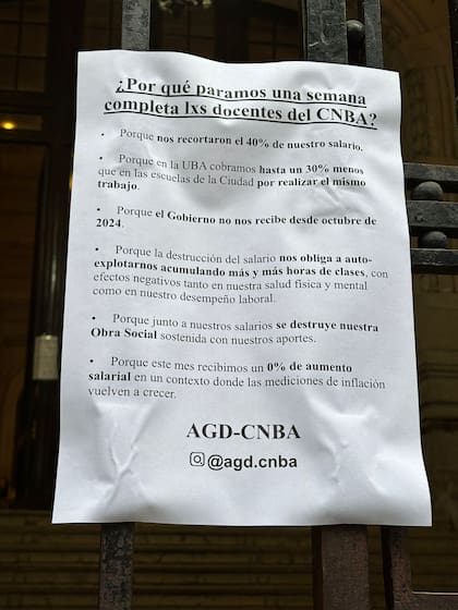 La explicación de los docentes del Colegio Nacional de Buenos Aires