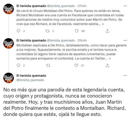 La explicación entre el ida y vuelta de Juan Martín Del Potro y Richard Montalbán