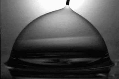 La explosión de una burbuja