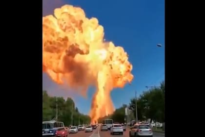 La explosión de la estación de servicio rusa se volvió viral