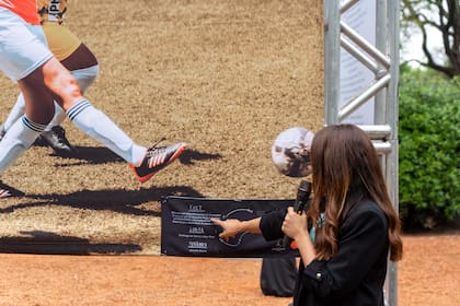La exposición fotográfica se llevó a cabo en Plaza Chile en la ciudad de Buenos Aires.