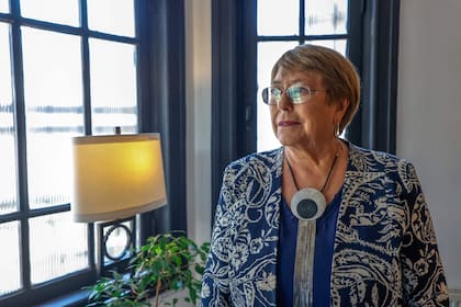 La expresidenta chilena Michelle Bachelet, en Santiago.