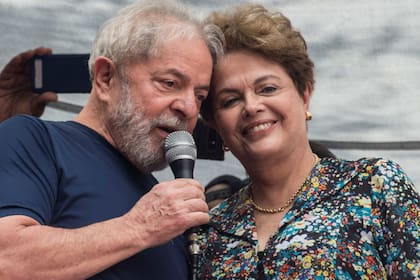 La expresidenta junto a Lula da Silva