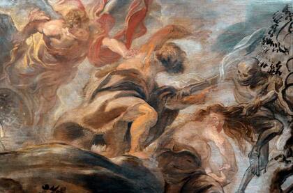 La "Expulsión del Jardín del Edén" (1620), del pintor flamenco Peter Paul Rubens, ilustra a la derecha el fin de la inmortalidad