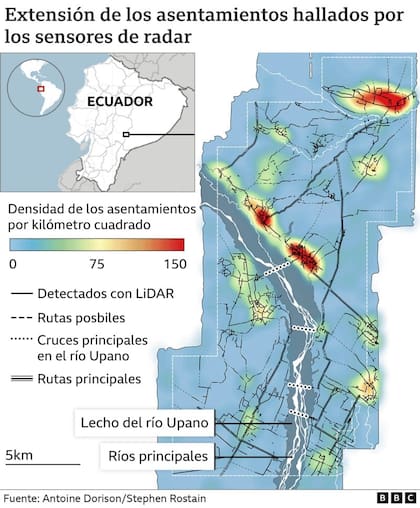 La extensión de los asentamientos