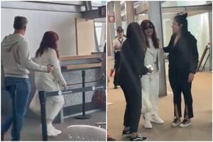 Cristina Kirchner se sacó fotos con militantes y recibió algunos insultos