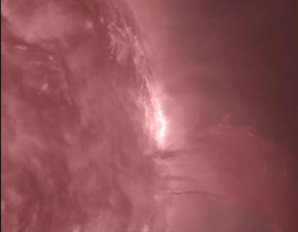 La eyección de masa coronal atrajo la atención de los científicos (Foto: NASA)