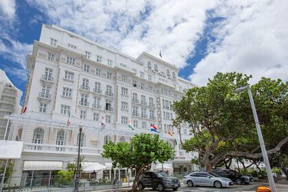 La fachada del Copacabana Palace como se ve hoy