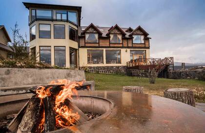 La fachada del hotel Tierra de Leyendas, en Ushuaia.