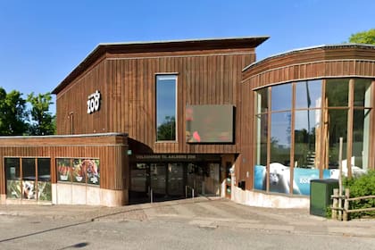 La fachada del Zoológico de Aalborg, en el norte de Dinamarca