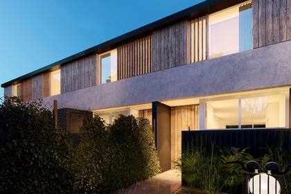 La fachada es también una apuesta por los materiales nobles y luce un estilo de líneas modernas.