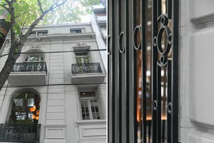 La fachada se conservó tal como estaba. La ventana del primer piso había sido previamente reemplazada por un panel fijo de vidrio, pero la herrería es original.