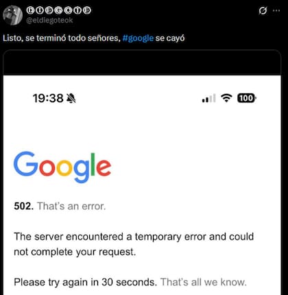 La falla se hizo presente en miles de usuarios a lo largo de Sudamérica