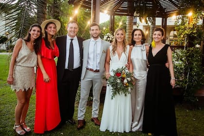 La familia Boetsch en el casamiento de Nicolás. (Foto: RTB)