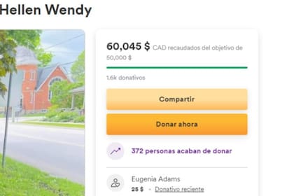 La familia de la joven realizó una campaña para recaudar fondos; Por el momento, llevan más de 60 mil dólares 