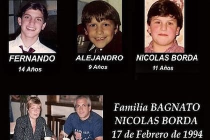 La familia de Matías Bagnato fue asesinada en 1994