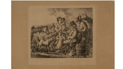 La familia del gaucho, Carlos Morel, 1841