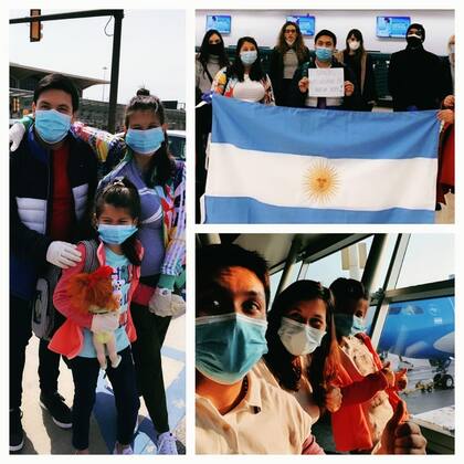 La familia Duran celebró poder volver a la Argentina para que Cynthia pueda parir en su ciudad, Córdoba