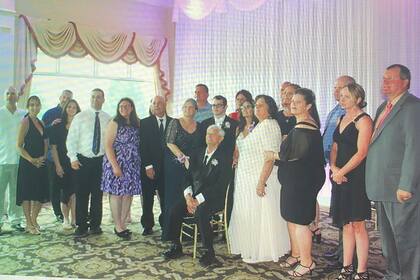 La familia Fusco, en momentos felices