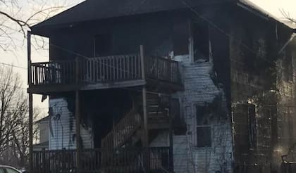 La familia hizo una colecta de GoFundMe para poder subsistir después del incendio