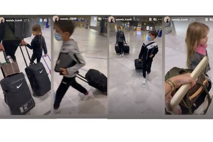 La familia Icardi volvió armar las valijas y todavía se desconoce el destino. Imagen: Instagram