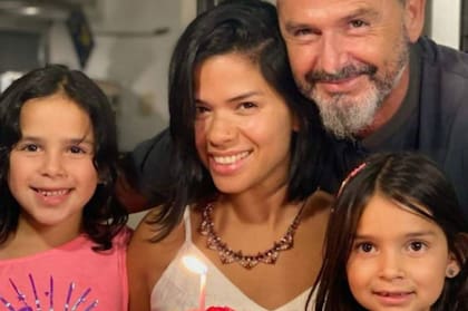 La familia Pintos en Argentina, unos meses antes del cambio de vida.