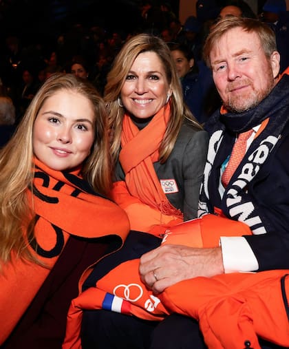 La familia real de Orange también se acercó a Italia a vivir la Ceremonia Inaugural. Así se mostraron la princesa Amalia, la reina Máxima y el rey Guillermo Alejandro