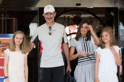 La familia real, en la Copa del Rey, el año pasado