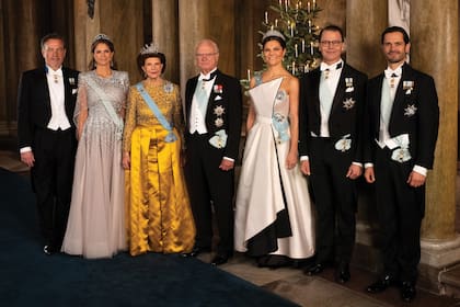 La familia real
en la entrega
de los premios
de este año,
a la que la
princesa no
asistió porque
acababan
de revelarse
sus vínculos
con Epstein